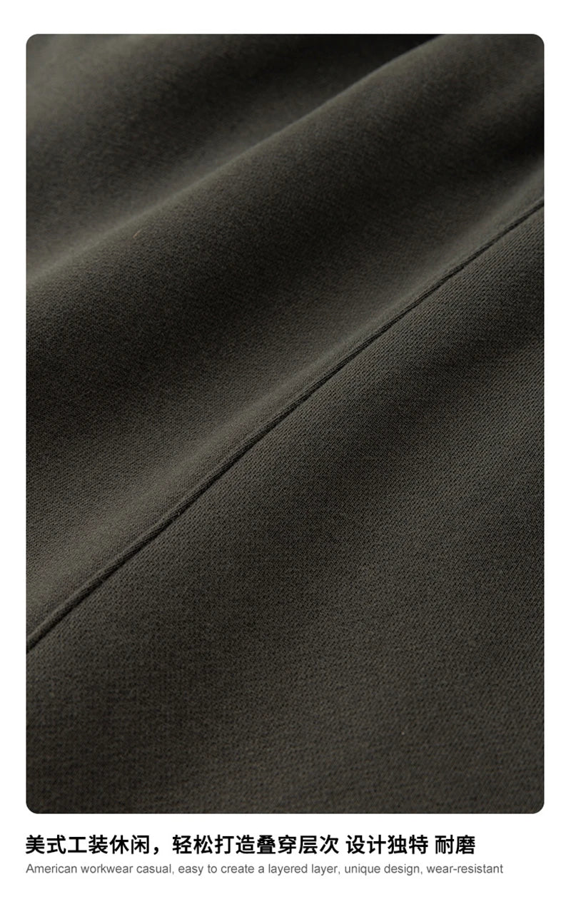 ZODF Trendy 2025 Autumn Winter Men Warm Soft Fleece Shorts Unisex Casual Hip Hop 345gsm Solid Shorts Brand Bottoms HY1173