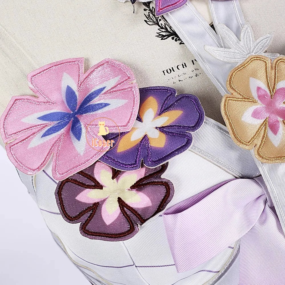 iCoser Honkai Star Rail Castorice Cosplay Costume Wig Dress Uniform Headwear Halloween Party for Women Girls Carnival Cos Props