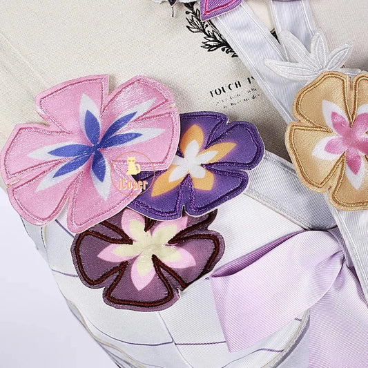 iCoser Honkai Star Rail Castorice Cosplay Costume Wig Dress Uniform Headwear Halloween Party for Women Girls Carnival Cos Props