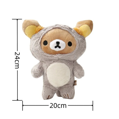 strawberry Rilakkuma Plush Doll Cartoon Bear Toy Kawaii Rilakkuma Room Decor Teddy Bear Plushies Cute Couple Bear Xmas Gift