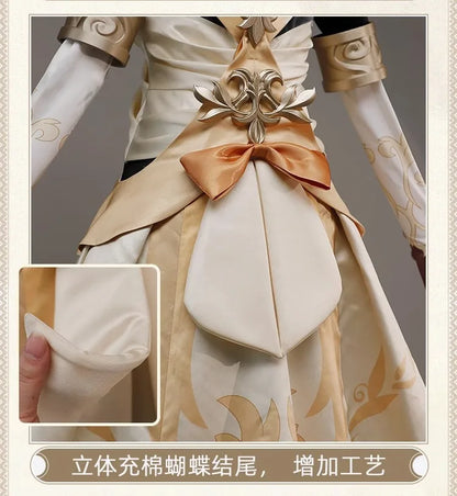 Honkai Star Rail Aglaea Memosprite Cosplay Costume Tailor Dress Summon Amphoreus The Goldweaver Halloween Party for Women Props