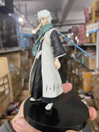 18.5cm Bleach Anime Hitsugaya Toushirou Zaraki Kenpachi Kurosaki Ichigo Action Figure Collectible Model Toys Japanese