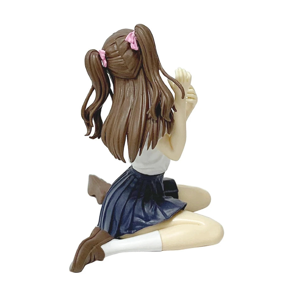 2.5-jigen no Yuuwaku Anime Figure 10cm Sitting Tachibana Mikari Action Figure Amano Ririsa Figurine PVC Collection Model Toys