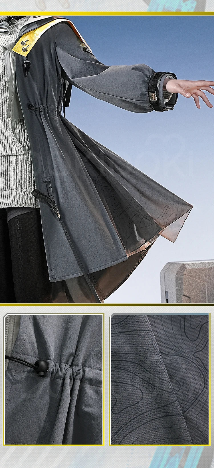 Endministrator A B Cosplay Costume Game Arknights DokiDoki-SR Men Endministrator Cosplay Mask Halloween