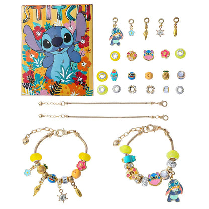New Disney Stitch  24-Grid Christmas Countdown Calendar Blind Box - Alloy Bracelet Gift Set For Halloween & Xmas