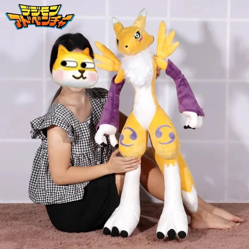 170CM Super Big Size Digimon Renamon Youkomon Plushies Cartoon Anime Stuffed Kawaii Ornaments Children Toy Comfortable Doll Gift