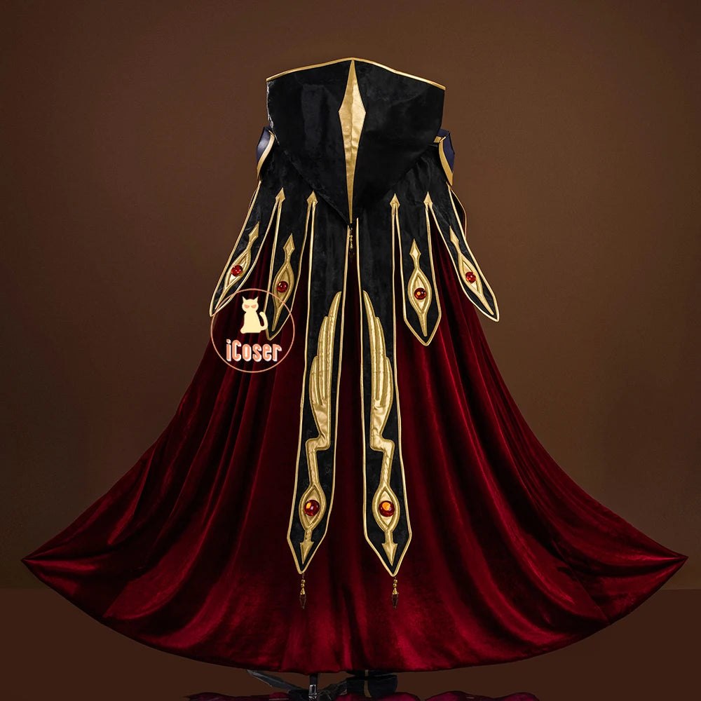 Anime Code Geass Suzaku Kururugi Cosplay Costume Wig Knight of Zero Uniform Long Cloak Halloween Party Women Men Props iCoser