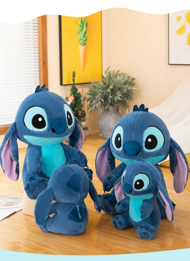 50/60/80cm Super Big Size Lilo & Stitch Disney Anime Plush Stuffed Doll Room Decor Large Plush Children's Pillow Holiday Gifts