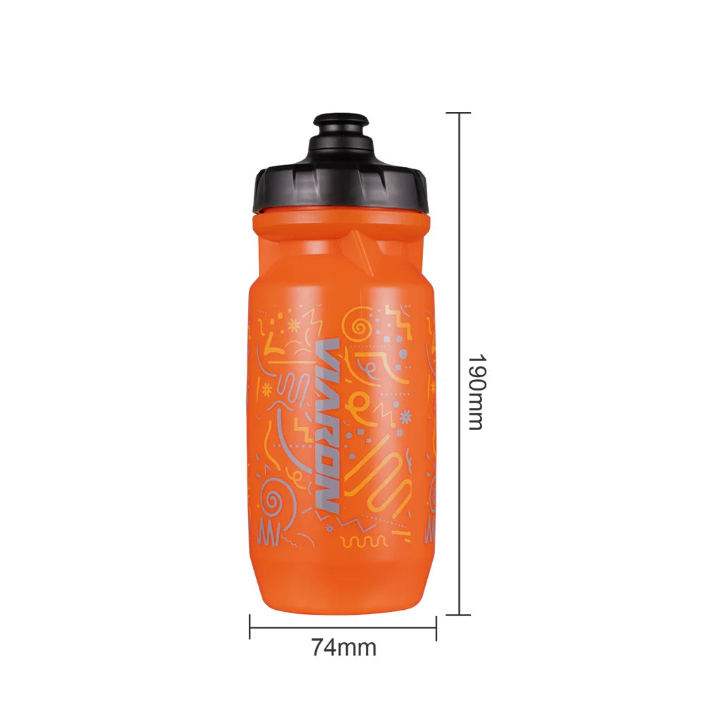Bolany 610ml Lightweight Plastic Bike Water Bottle Portable Sports Cycling Kettle Outdoor Gym Accessories - Grey
