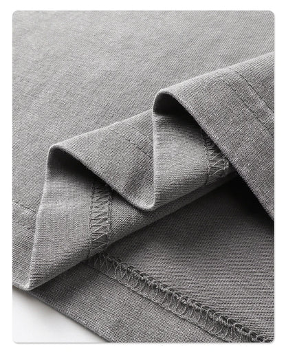 ZODF 2025 Men Summer 250gsm Batik Washed Cotton T-Shirts Retro Unisex Oversized V Neck Distressed T Shirt Brand Tees HY1067