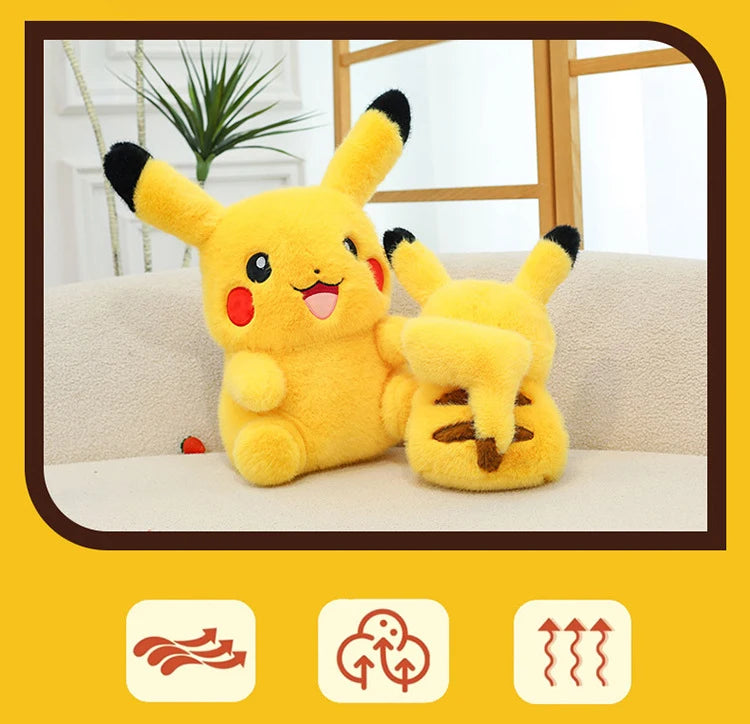 35/80cm Pokemon Plush Doll Pikachu Huge Rabbit Plush Pokémon Plushie  Anime Stuffed Toys Pikachued Soft Pillow Gift for Children