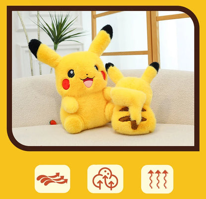 35/80cm Pokemon Plush Doll Pikachu Huge Rabbit Plush Pokémon Plushie  Anime Stuffed Toys Pikachued Soft Pillow Gift for Children