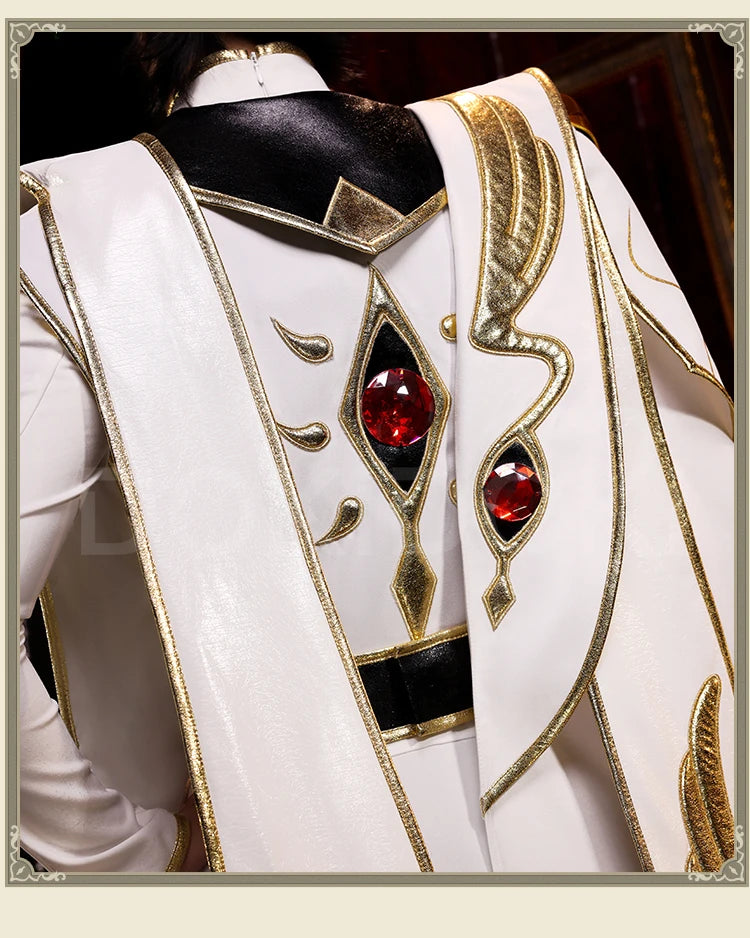 IN STOCK Lelouchh Lamperougee C Cosplay Anime【S-2XL】DokiDoki-SR Men Emperor C Queen Lelouchh Cosplay Plus Size Halloween