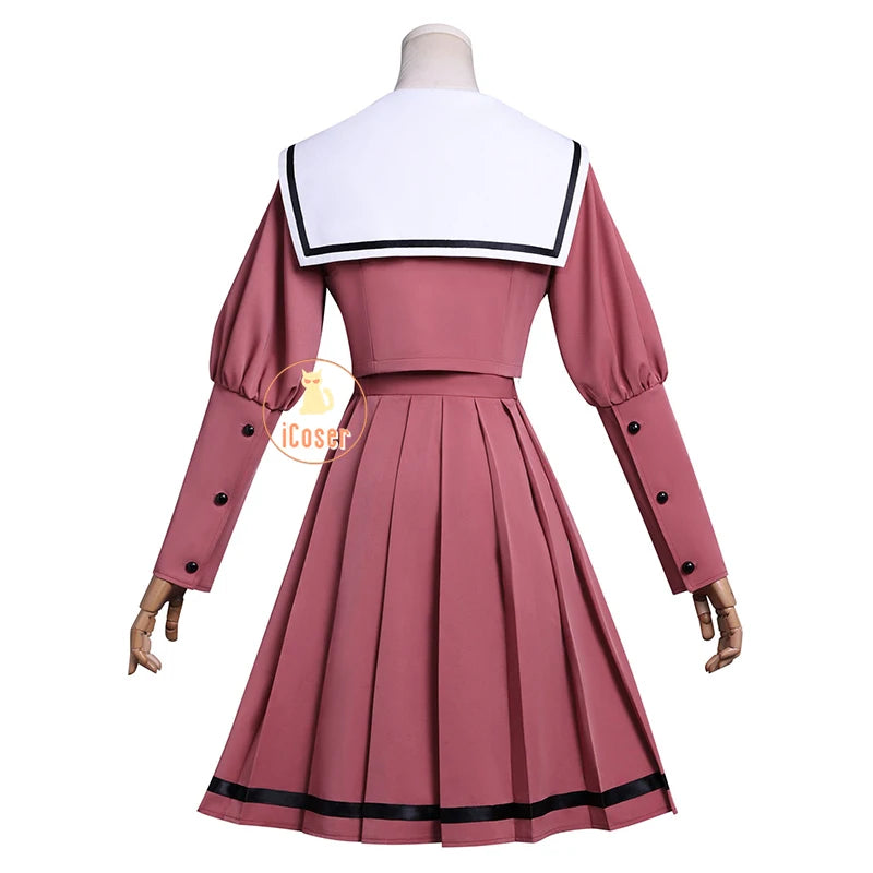 iCoser Kaoruko Waguri Cosplay Costume Wig Dress School Uniform Anime The Fragrant Flower Blooms with Dignity Halloween for Women