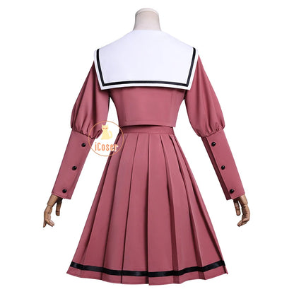 iCoser Kaoruko Waguri Cosplay Costume Wig Dress School Uniform Anime The Fragrant Flower Blooms with Dignity Halloween for Women