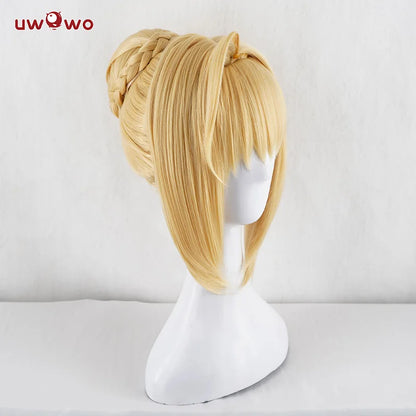 PRE-SALE UWOWO Game Neroo Claudius Cosplay Wig Maid Ver Hair Women 35cm Golden Girls Saber Hair