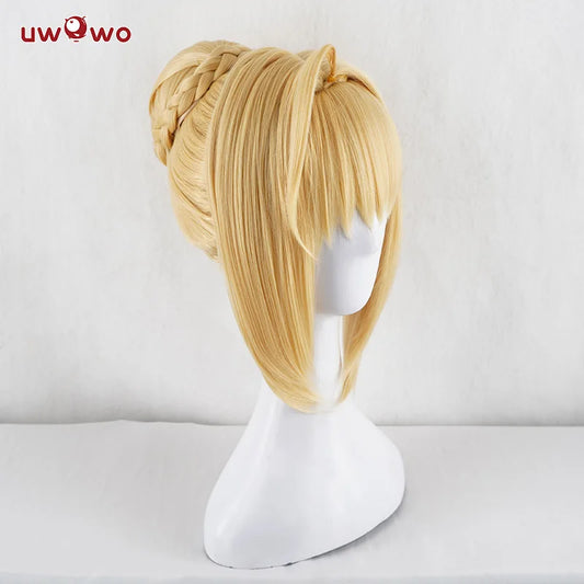 PRE-SALE UWOWO Game Neroo Claudius Cosplay Wig Maid Ver Hair Women 35cm Golden Girls Saber Hair