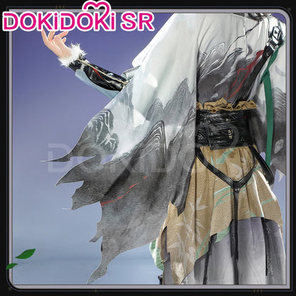 Qiuyuan Cosplay Costume Game Wuthering Waves DokiDoki-SR Men White Suits Wuthering Waves Qiuyuan Wig Cosplay Accessories