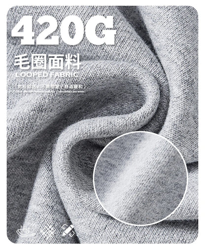 ZODF 2025 Winter Man Basic 420gsm Straight Pants Unisex Loose Clean Fit Sport Trousers Brand Streetwears HY0061