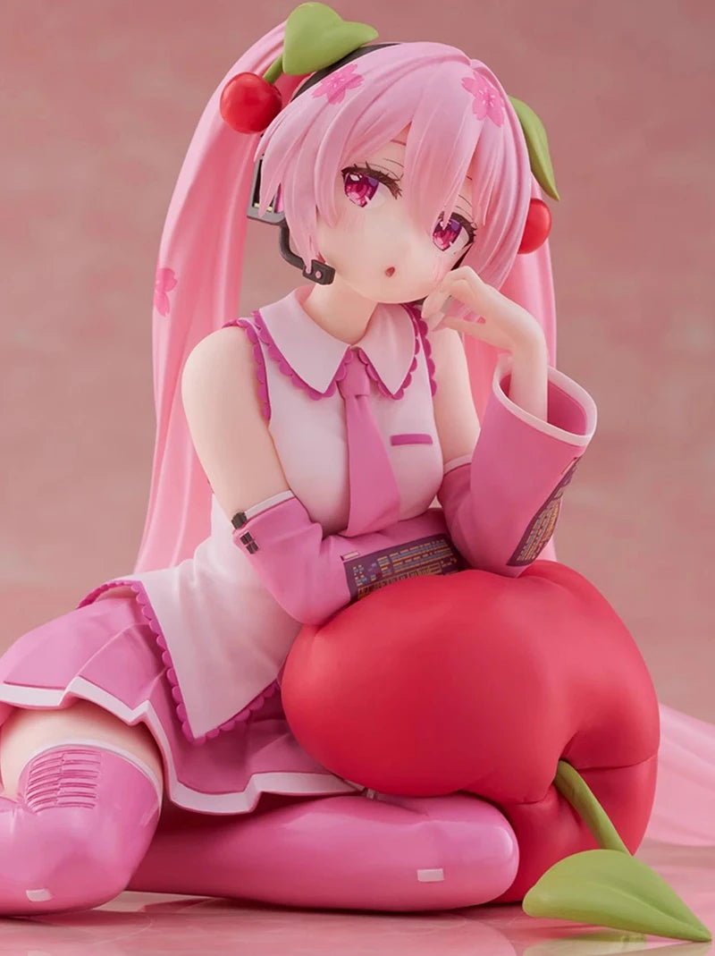 Bandai Hatsune Miku Cherry Pillow Ver 13CM PVC Model