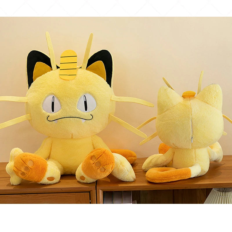 35/70cm Meowth Pokemon Plush Toys Large Anime Doll Cute Pillow Cartoon Giant Pokémon Plushie Stuffed Gift for Kids Christmas