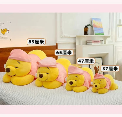 35CM-80CM New Disney Winnie The Pooh Plush Toy Cute Cartoon Bear Stuffed Doll Soft Anime Pillow Kawaii Souvenir Birthday Gift