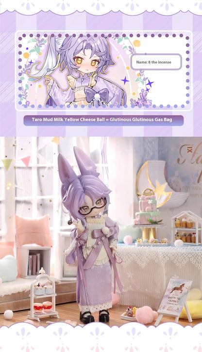 Non-edible Collectible Doll Moon Jumping Time Rabbit Treasure Series 12 Points BJD Blind Box Action Toy Figure Display Piece