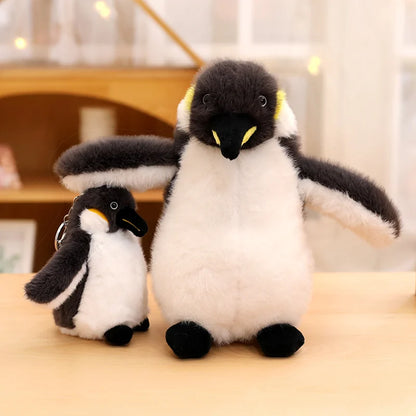 ZU 15-35cm Cute Antarctic Animal Emperor Penguin Plush Toy Soft Plushies Keychain Home Decor Fluffy Penguin Doll