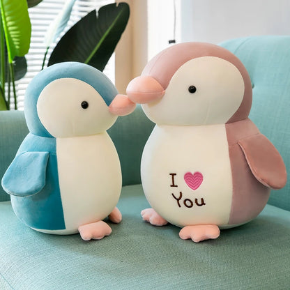 30cm Cute Soft Love Penguin Plush Toys Office Pillow Home Comfort Cushion Child Decor Christmas Gift Cotton Doll Stuffed Toys