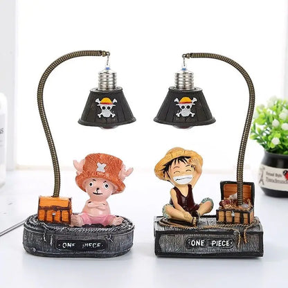 One Piece Anime Figure Luffy Chopper Figures 3D LED Night Light Desktop Lamp GK Statue Room Decora Desk Birthday Christmas Gift