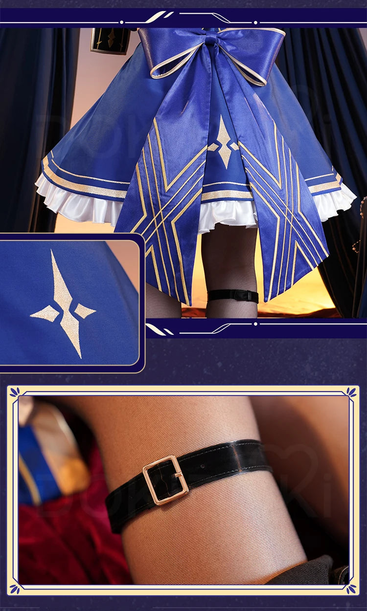 IN STOCK Saber Cosplay Costume Game Honkai: Star Rail x Fate Stay Night【S-2XL】DokiDoki-R Halloween Saber Costume Plus Size