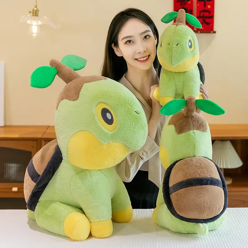 35/80cm Large Turtwig  Pokemon Plush Toys Anime Doll Cute Pillow Cartoon Giant Pokémon Plushie Stuffed Gift for Kids Christmas