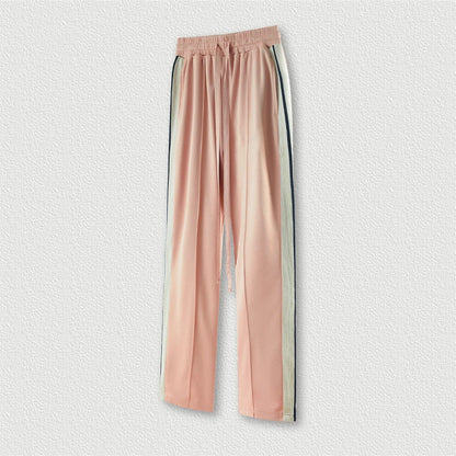 ZODF Spring Summer 275GSM Basic Side Webbing Trousers For Men Unisex American Retro Casual Sports Straight Pants HY0540