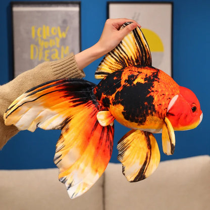 50cm Creative goldfish plush pillow Toy Simulation Fish Soft Plush cartoon Fake Fish Toy kawaii room decor kids gifts ﻿