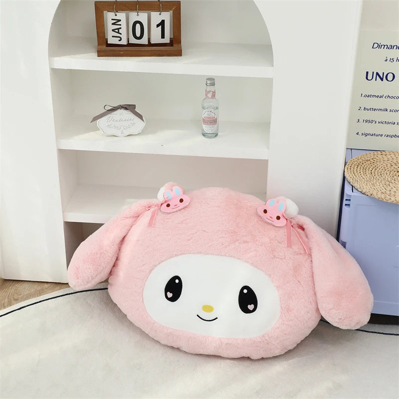 Lovely Kuromi My Melody Plushies Stuffed Anime Headrest Comfortale Soft Cuddly Pillow Cartoon Plush Toy Blanket Xmas Gifts Girl