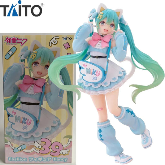 Bandai Hatsune Miku Fancy Cat Eat Ver. 18CM PVC Figure