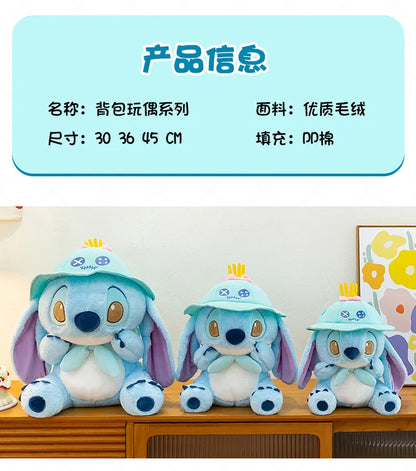 30/40/50cm Big Size Disney Stitch Anime Plush Stuffed Doll Kawaii PigletPlushies Room Decoration Children's Pillow Holiday Gifts