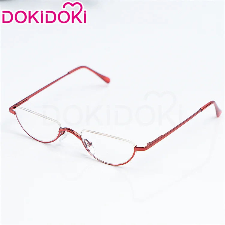 IN STOCK Seiko Ayase Wig Anime Dandadan Cosplay DokiDoki Halloween Grey Hair DAN DA DAN Seiko Glasses Ear Clips Patch Free Cap