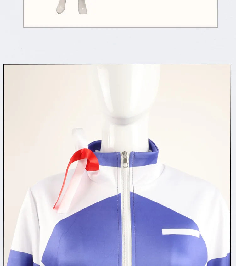 Anime Uma Musume Cinderella Gray Oguri Cap Cosplay Costume Wig Sportswear Headwear Tail Halloween Party for Women Girls Carnival