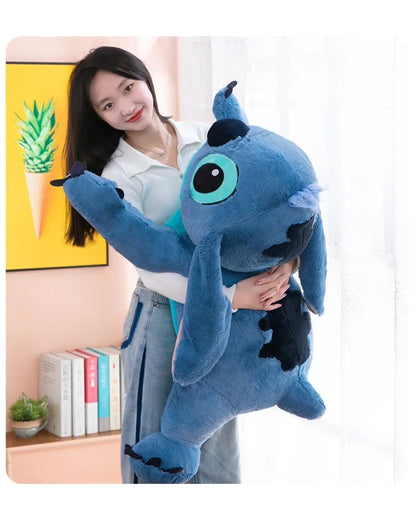 60/80/100cm Super Big Size Lilo & Stitch Disney Anime Plush Stuffed Doll Kawaii Room Decor Plush Children's Pillow Holiday Gifts