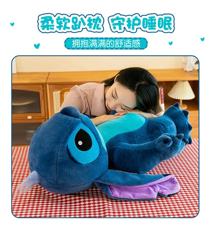 50/70/90cm Super Big Size Stitch Disney Anime Plush Stuffed Doll Angel Decoration Plushies Children Pillow Ornament Holiday Gift