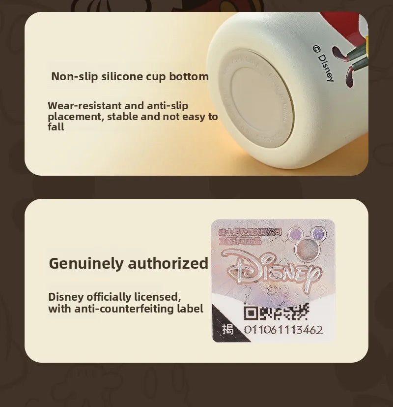 Anime Figure Stitch Coffee Mug Student Thermos Mug 350ml Thermos Cup Mickey Nick Judy Thermal Water Bottle Vacuum Flasks Gift