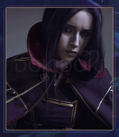 IN STOCK Caitlynn Cosplay Costume Anime Cosplay【S-3XL】DokiDoki-R Women Uniform Cloak Caitlynn Costume Plus Size