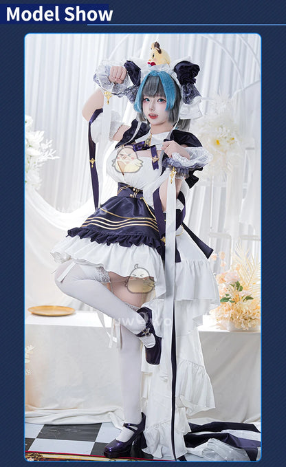 IN STOCK UWOWO Cheshire Cosplay Game Azurr Lanee Cheshire Default Cosplay Costume New outfit Halloween Costume
