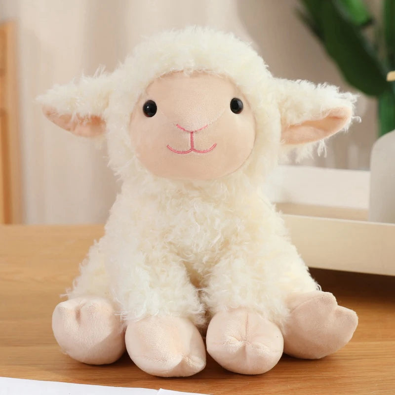 Cute Plush Animal Toys Set Panda Bear Fox Raccoon Elephant Giraffe Frog Soft Stuffed Dolls for Kids Sleep Appliance Baby Gift