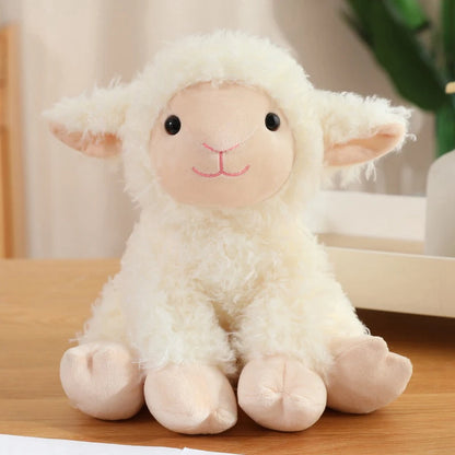 Cute Plush Animal Toys Set Panda Bear Fox Raccoon Elephant Giraffe Frog Soft Stuffed Dolls for Kids Sleep Appliance Baby Gift