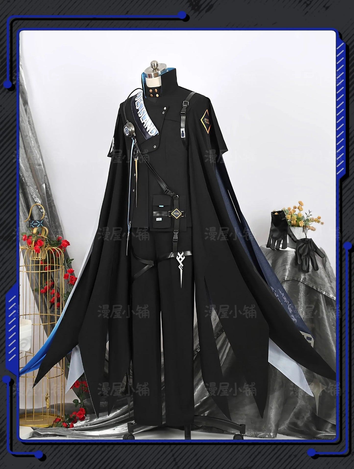 Arknights Aefanyl Logos Cosplay Costume Wig Uniform Earrings Ears Rhodes Island Elite Operator Halloween Party Women Men iCoser