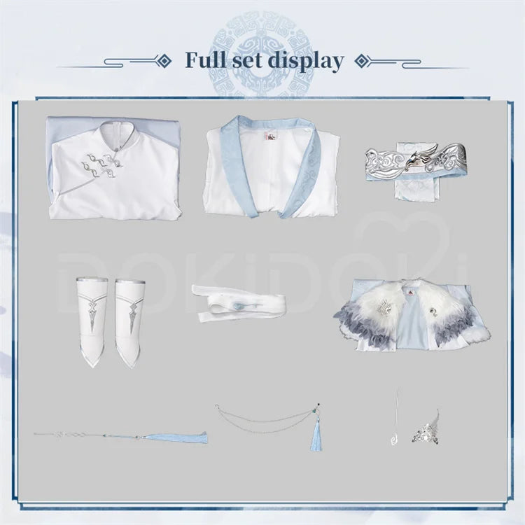 【Official】IN STOCK Lan Wangji Wei Wuxian Doujin Cosplay Costume Anime Dao Mo To Shi DokiDoki-SR Men Winter Halloween Costume