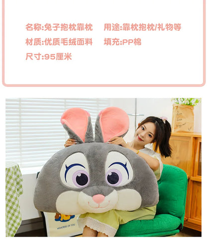90x50cm Big Size Judith Laverne Hopps Anime Plush Stuffed Doll Zoo Tropolis Room Decorated Plushies Children Pillow Holiday Gift