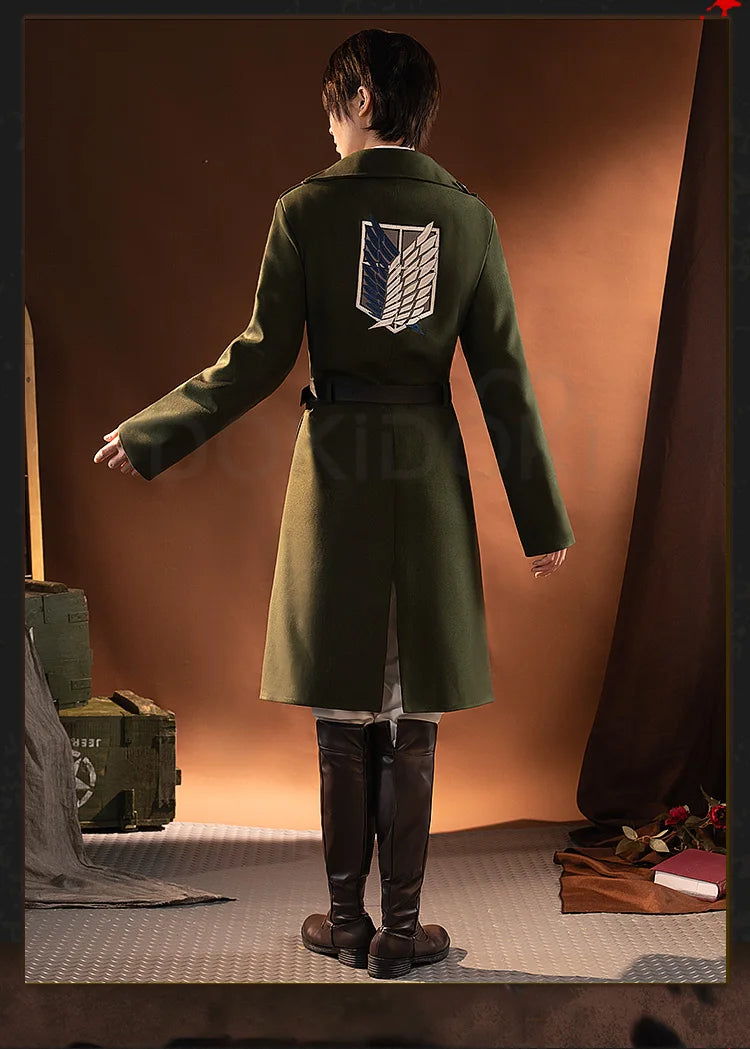 IN STOCK Erenn Mikasaa Levii Hangee Arminn Cosplay Costume Anime【S-3XL】DokiDoki-R Women Men Leather Plus size